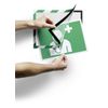 Durable-DURAFRAME-cornice-magnetica-A4-Verde-Bianco