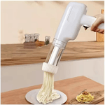 Macchina per Pasta Fresca Elettrica, 6 Trafile, Spaghetti, Tagliatelle, Noodle, Senza Fili, Ricarica USB, Pressa automatica 40W Pasta Maker