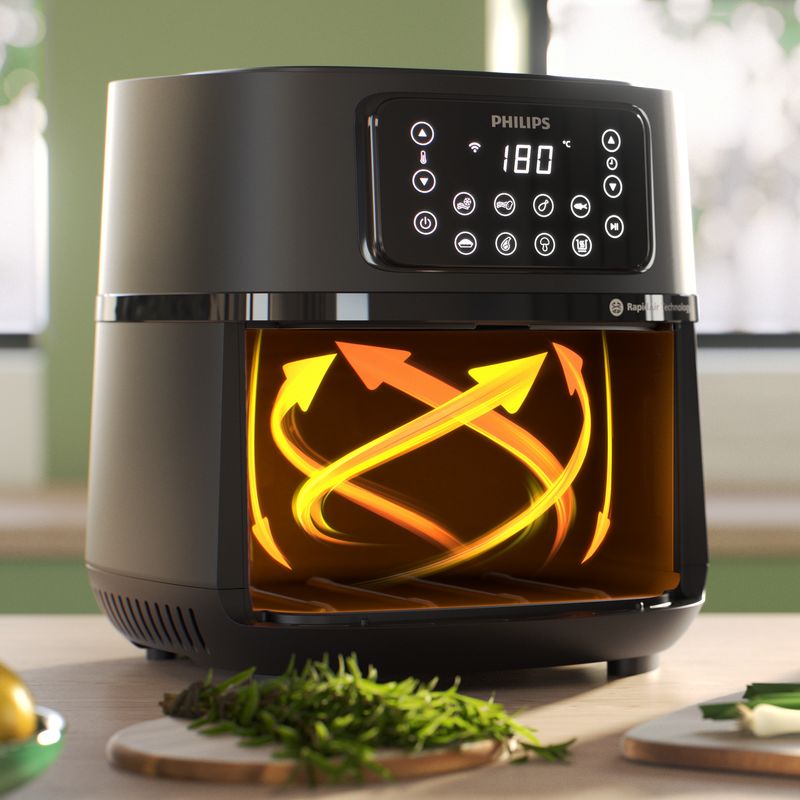 Philips-5000-series-Airfryer-7-2L-Friggitrice-ad-aria-16-in-1-App-per-ricette--accessorio-teglia-HD9285-93