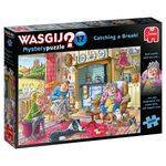 Jumbo Spiele Jumbo Wasgij Mystery 17 Catching a Break Puzzle 1000 Pezzi Puzzle