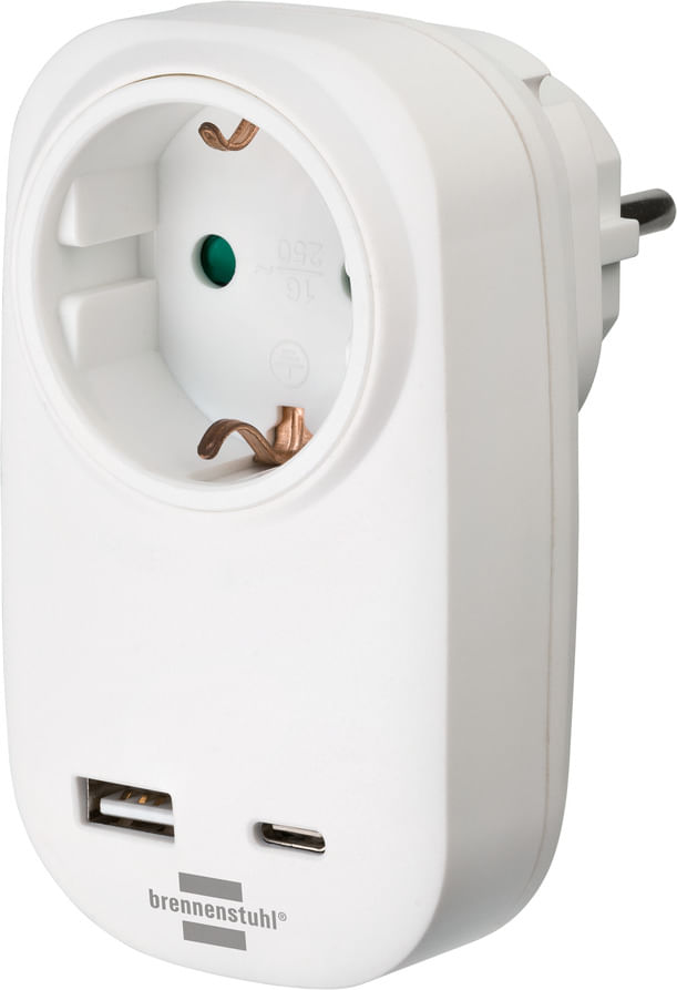 Brennenstuhl-1508210-adattatore-per-presa-di-corrente-Bianco