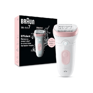 Braun Silk-Epil 7 Epilatore Elettrico 40 Pinze Wet and Dry Luce Smart