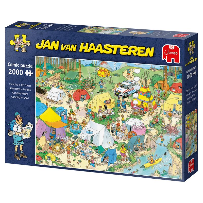 Jumbo-Jan-van-Haasteren-Camping-in-The-Forest-2000-Pezzi-Puzzle