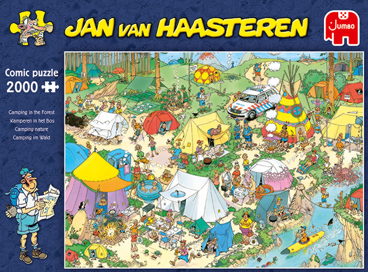 Jumbo-Jan-van-Haasteren-Camping-in-The-Forest-2000-Pezzi-Puzzle