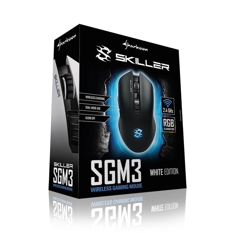 Sharkoon-Skiller-SGM3-mouse-Mano-destra-RF-Wireless-USB-Type-A-Ottico-6000-DPI