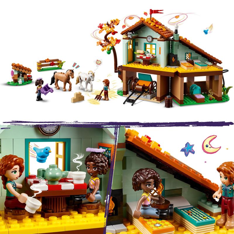 LEGO-Friends-41745-La-Scuderia-di-Autumn-2-Cavalli-Giocattolo-Carrozza-e-Accessori-Fattoria-con-Animali-Regalo-per-Bambini