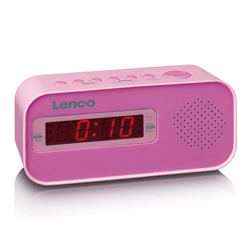 Lenco-CR-205-Sveglia-digitale-Rosa