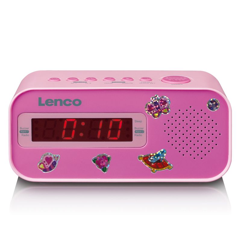 Lenco-CR-205-Sveglia-digitale-Rosa