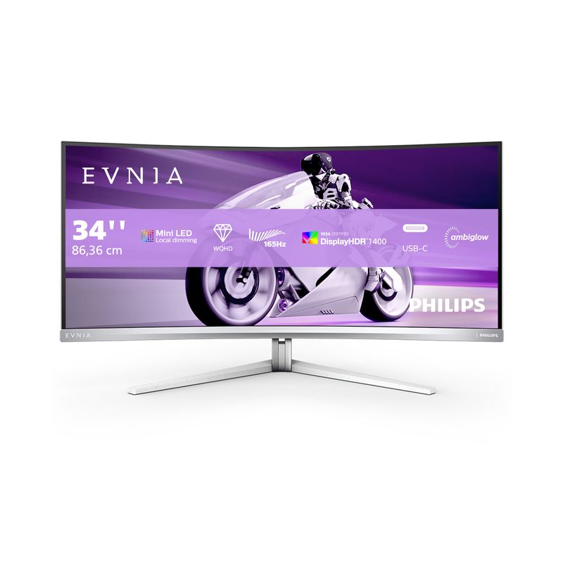 Philips-34M2C7600MV-00-LED-display-864-cm--34---3440-x-1440-Pixel-Wide-Quad-HD-LCD-Bianco