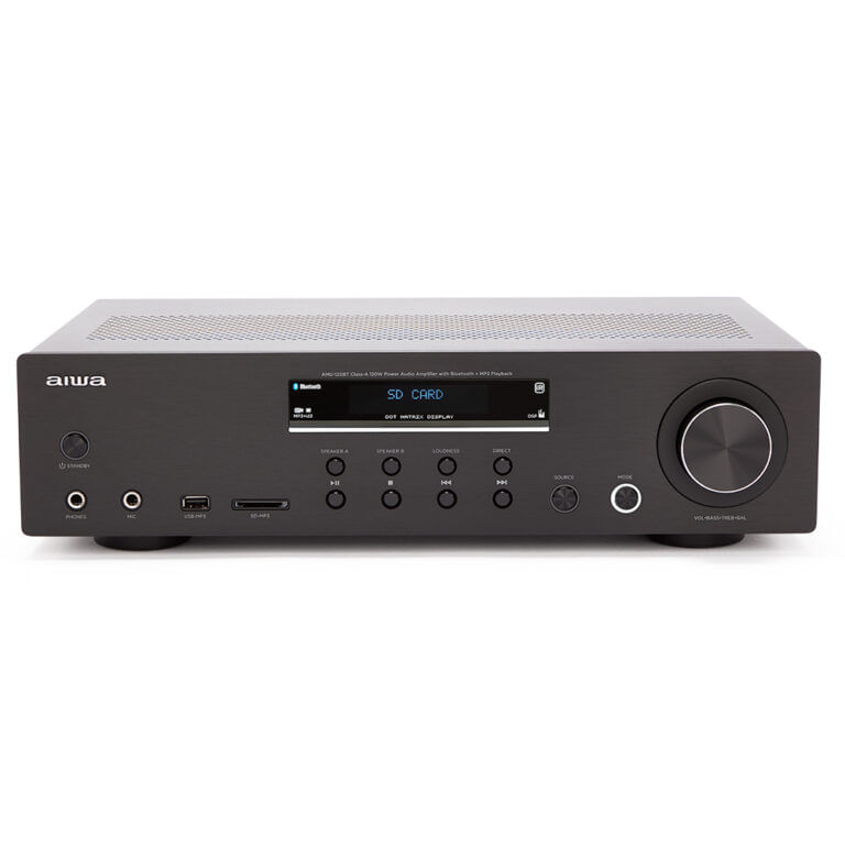 Aiwa-AMU-120BTBK-amplificatore-audio-2.0-canali-Casa-Nero