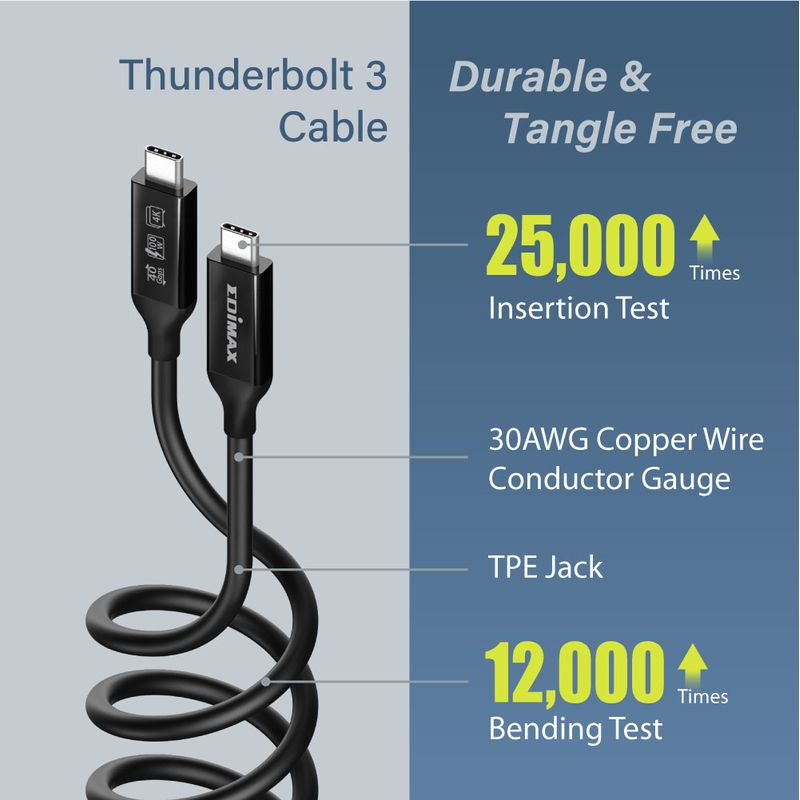 Edimax-UC4-010TB-Cavo-Thunderbolt-1-m-40-Gbit-s-Nero