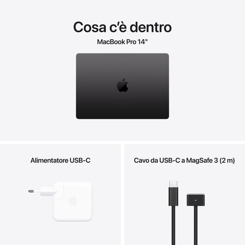 Apple-MacBook-Pro-14--Chip-M4-con-cpu-10-core-e-gpu-10-core-512GB-SSD---Nero-siderale