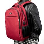 Nilox-NXBK042-zaino-Zaino-casual-Rosso-Poliestere