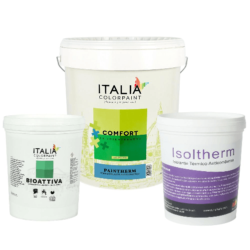 Trattamento completo antimuffa isoltherm fissativo bioattiva paintherm mq 15