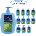 Felce azzurra sapone liquido con antibatterico menta e lime 12 flaconi da 300 ml ciascuno