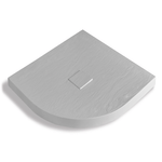 Piatto doccia mineral marmo resina curvo antiscivolo h4 cm *** misure l90 x p90 x h4 cm, tinta bianco, confezione 1