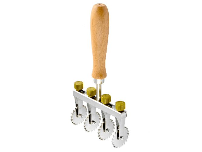Tagliapasta Regolabile 4 Lame Dentate Grigio Elettro Center
