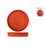 Pavoni Tortiera Silicone Formaflex Tonda Cm 26X4,5, Rosso