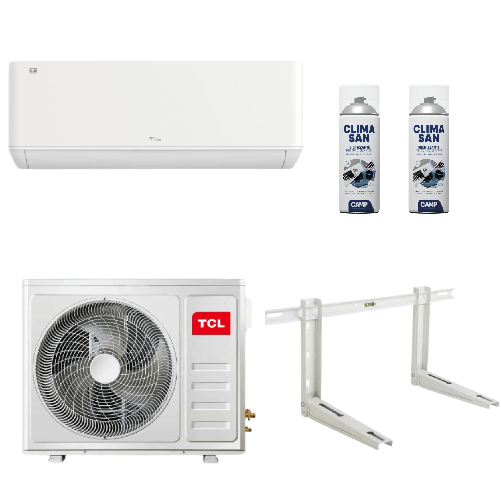 Set climatizzatore tcl gentle classe a++/a+ inverter wi fi staffa e sanificante *** potenza 9000 btu/h, confezione 1