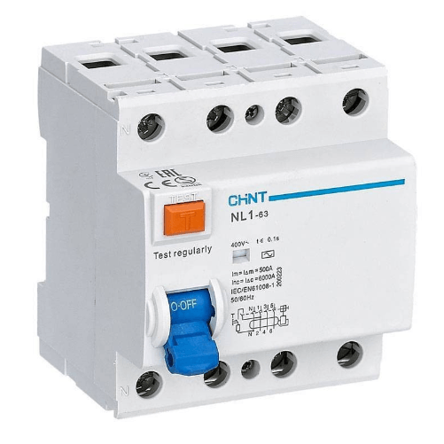 Chint interruttore differenziale puro 4 poli classe ac 4 moduli 30ma *** ampere 63 ampere, confezione 1