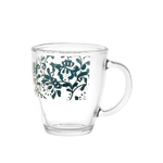 Chio Confezione 6 Mug In Vetro Decoro Grace Cc 340 Verde Chio