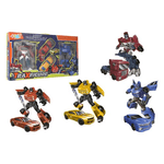 Globo Set 4 Robot-Auto Traxfigure WToy Assortito