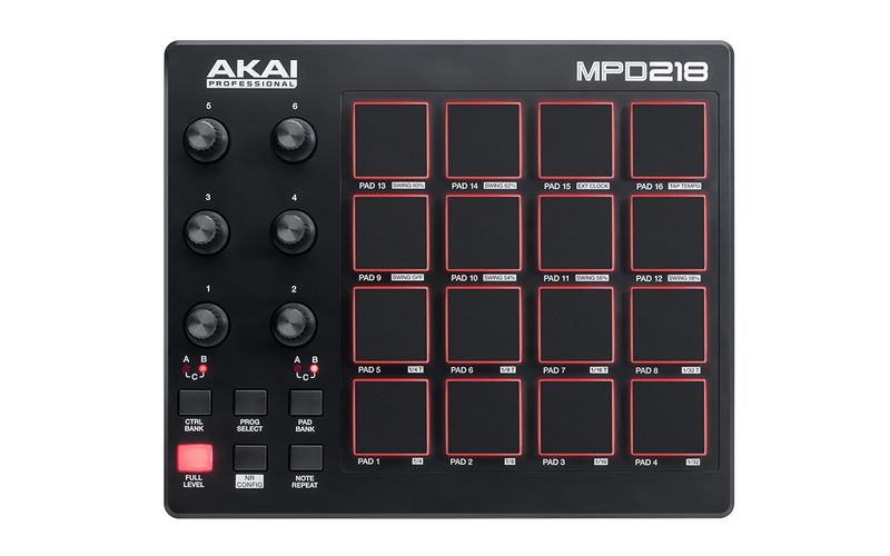 Controller-disc-jockey-Akai-MPD218