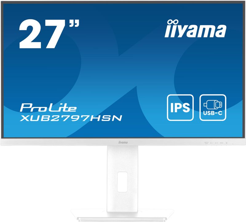 iiyama-Monitor-XUB2797HSN-W2---27--IPS-Full-HD-con-Dock-USB-C