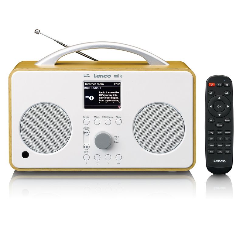 Lenco-PIR-645WH-radio-Portatile-Digitale-Bianco-Legno