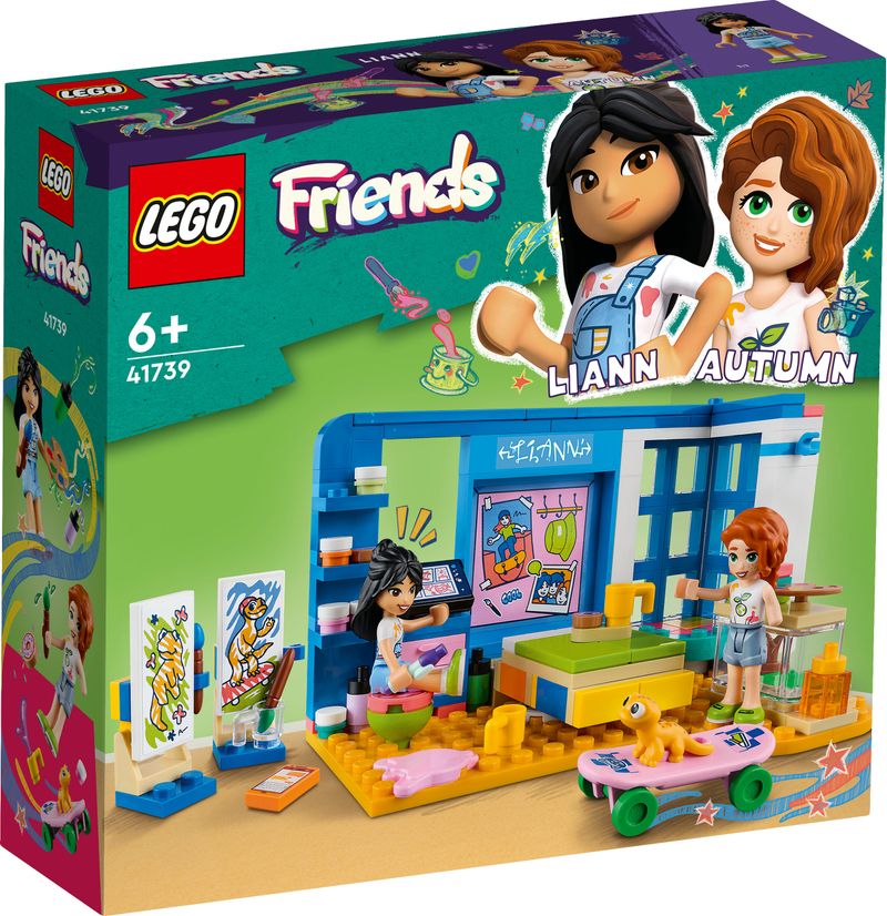 LEGO-41739-Friends-La-Cameretta-Di-Liann-Camera-Da-Letto-A-Tema-Artistico-Con-Personaggi-2023-Autumn-E-Geco-Domestico-Giochi-Per-Bambine-E-Bambini-Piccola-Idea-Regalo-Multicolore