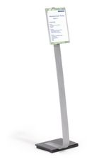 Durable-INFO-SIGN-Stand-informativo-A4-Acrilico-Alluminio-Argento