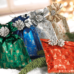 senza marca BUSTE REGALO IN PPL A SACCO 25x40 GOLDEN TREE (100PZ)