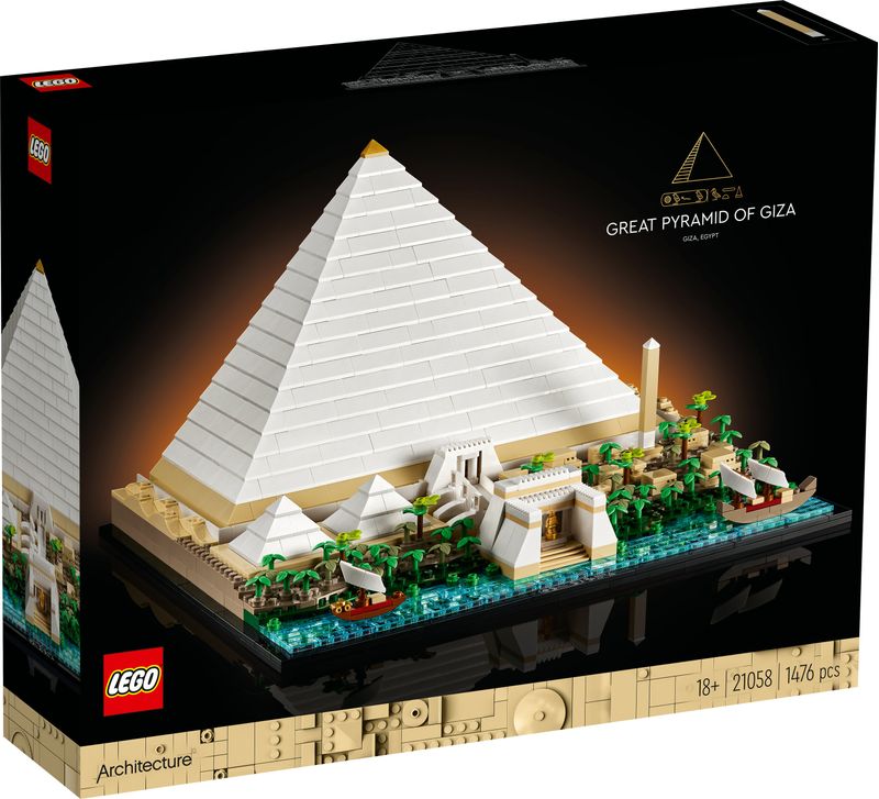 LEGO-Architecture-21058-La-Grande-Piramide-di-Giza-Set-da-Collezione-per-Adulti-Hobby-Creativi-Decorazione-per-la-Casa