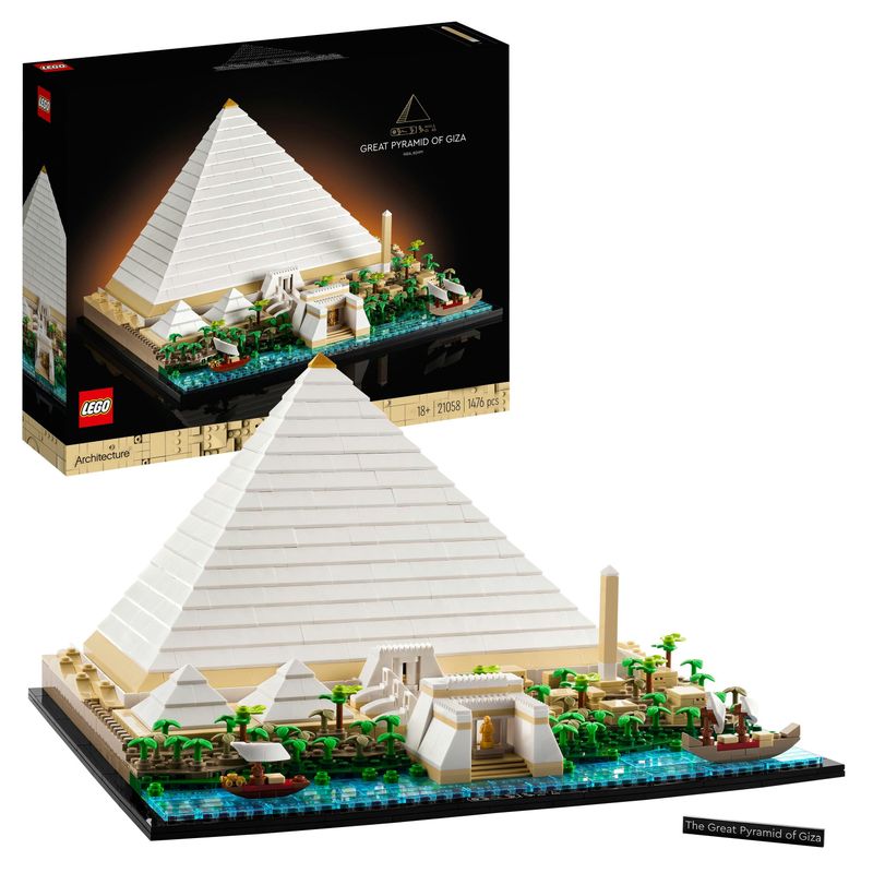 LEGO-Architecture-21058-La-Grande-Piramide-di-Giza-Set-da-Collezione-per-Adulti-Hobby-Creativi-Decorazione-per-la-Casa