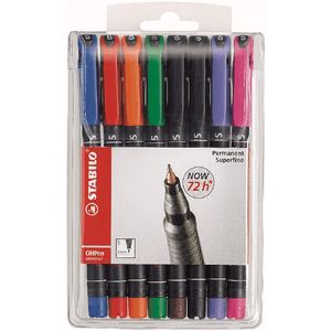 Stabilo senza marca STABILO FELTRO OHP 841 - S - 8 COLORI