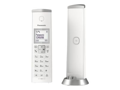 Panasonic-Telefono-Cordless-Dect-Gap-Design-Duo-Vivavoce-Rubrica-50-Numeri-Bianco