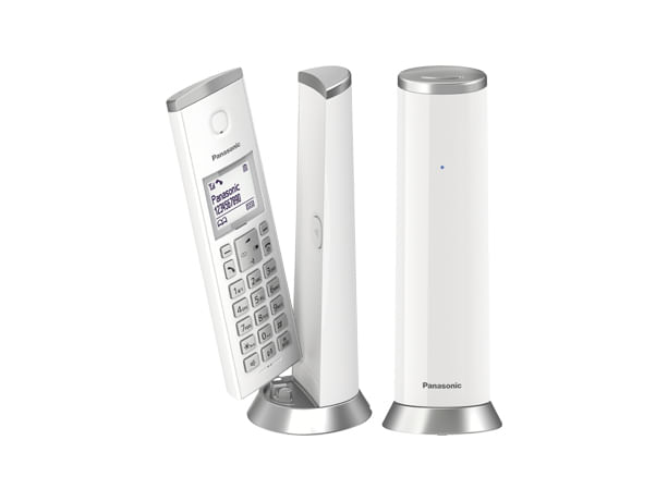 Panasonic-Telefono-Cordless-Dect-Gap-Design-Duo-Vivavoce-Rubrica-50-Numeri-Bianco