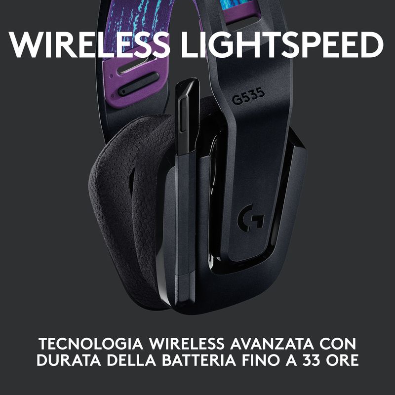 Logitech-G-G535-Auricolare-Wireless-A-Padiglione-Giocare-Nero