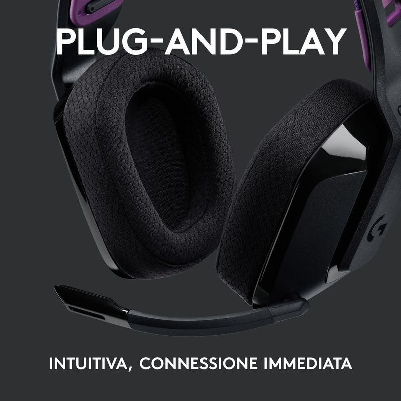 Logitech-G-G535-Auricolare-Wireless-A-Padiglione-Giocare-Nero