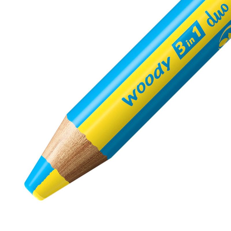 Stabilo-Woody-3-in-1-Set-da-Tavola-15-Matite-Colorate---Temperamatite-con-Contenitore---10x-Woody-3-in-1-2x-Woody-3-in-1-Pastello-3x-Woody-3-in-1-Duo