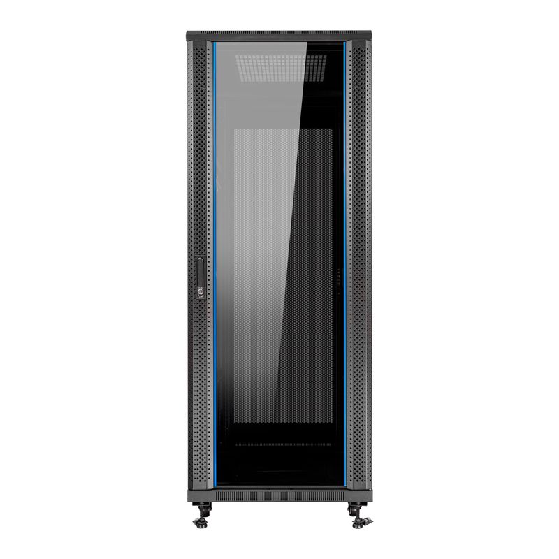 Aiten-Data-AI6832S-Armadio-da-Pavimento-32U---Larghezza-600---Profondita-800---senza-Accessori---Ruote-con-Freno---Colore-Nero