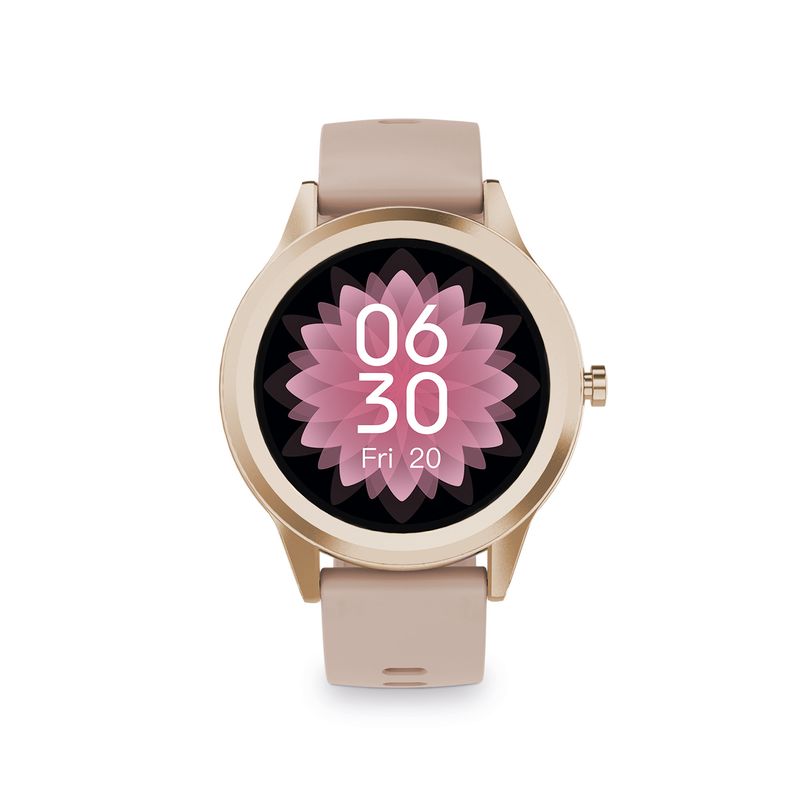 Ksix-Globe-Smartwatch-Orologio-Schermo-1.28---Bluetooth-5.0-BLE---Autonomia-fino-a-7-giorni---Resistenza-all-Acqua-IP67---Colore-Rosa