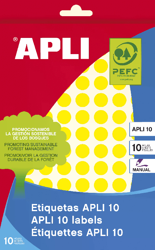 APLI-02730-etichetta-autoadesiva-Rotondo-Permanente-Giallo-1008-pz