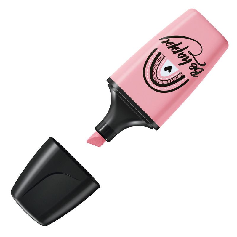 Stabilo-Boss-Mini-Pastellove-Confezione-da-3-Pennarelli-Fluorescenti---Linea-tra-2-e-5-mm---Inchiostro-a-Base-Acqua---Anti-asciugatura---Colori-Rosa-Turchese-e-Grigio
