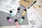 Stabilo-Boss-Mini-Pastellove-Confezione-da-3-Pennarelli-Fluorescenti---Linea-tra-2-e-5-mm---Inchiostro-a-Base-Acqua---Anti-asciugatura---Colori-Rosa-Turchese-e-Grigio
