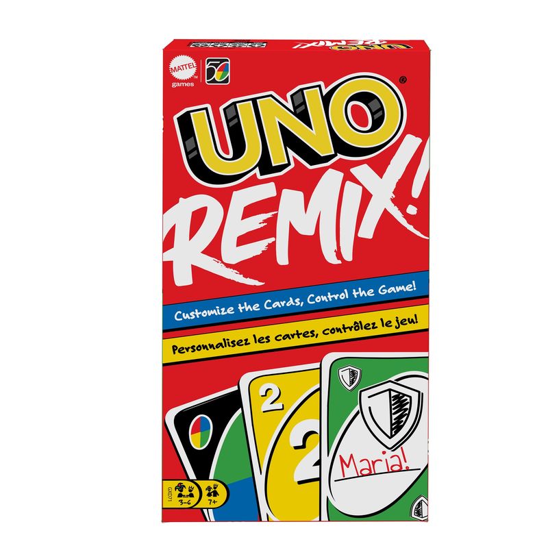 Carte-da-gioco-Mattel-UNO-Remix-modello-GDX71-per-divertimento-e-strategia-in-famiglia-o-con-amici