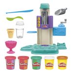 Hasbro Play-Doh Gelateria Arcobaleno, playset con accessori e vasetti per creare gelati