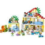 LEGO DUPLO 10994 Casetta 3 in 1, Casa delle Bambole, Auto Push-and-Go