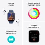 Apple-Watch-SE--2ª-gen.--GPS-40-mm---Smartwatch-Argento-con-Cinturino-Sport-Loop-Nuvola-Azzurra