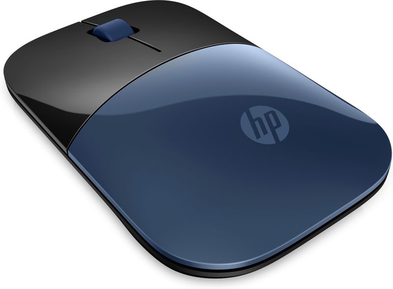 HP-Mouse-wireless-Z3700-Ambidestro-Blue-LED-RF-Wireless-1200-DPI-Nero-Blu